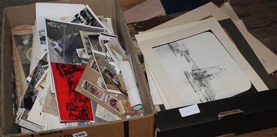2 boxes ephemera